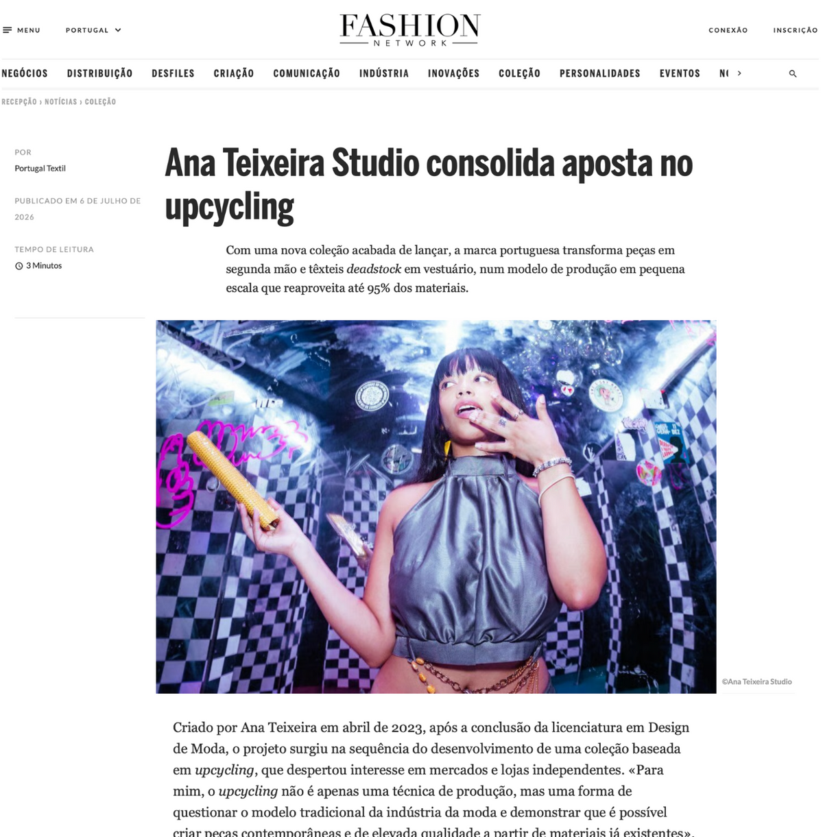 Ana Teixeira Studio consolida aposta no upcycling