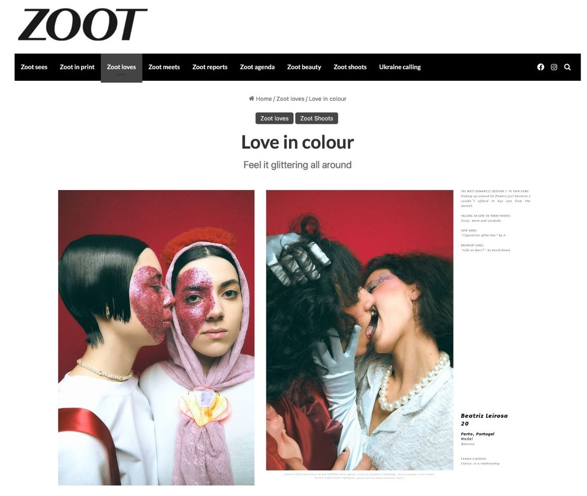 ZOOT MAGAZINE - Love in colour